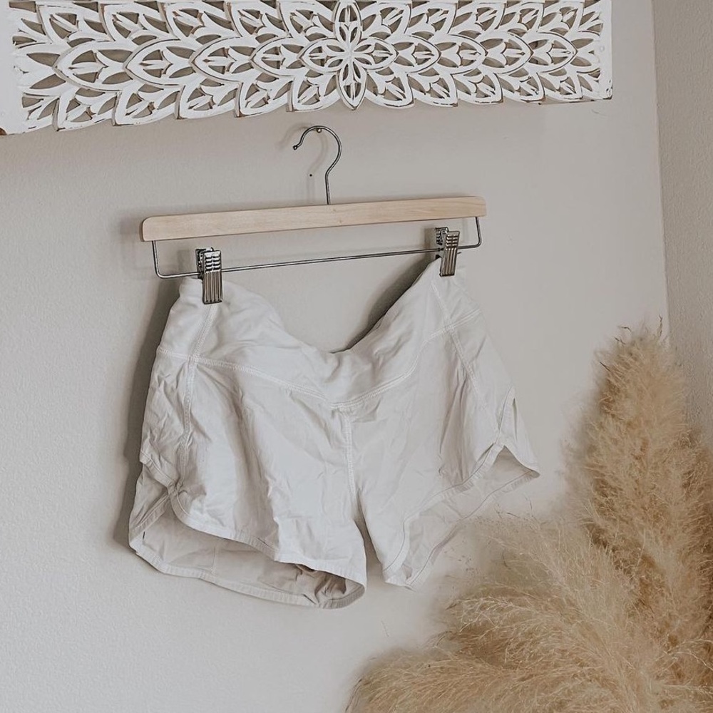 white lululemon shorts!